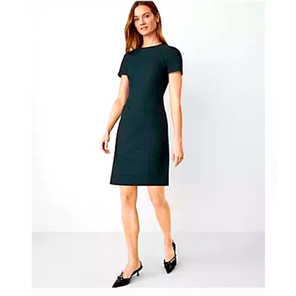 Ann Taylor fitted, dark teal size 2